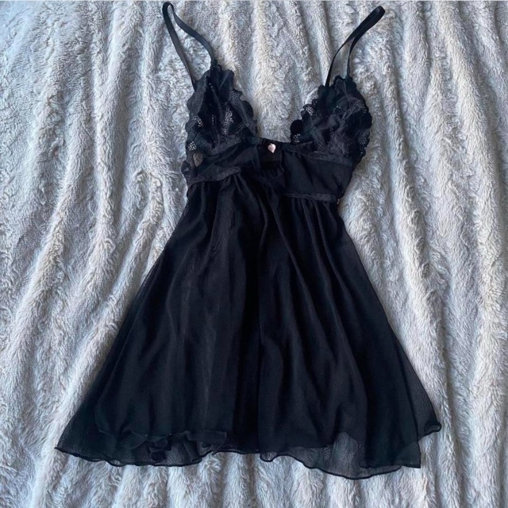 Black Lace babydoll dress
